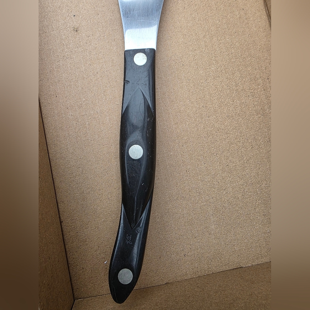 Cutco 1768 KJ Serrated Spreader Spatula Knife Classic Dark Brown Handle 5" Blade - Picture 3 of 7